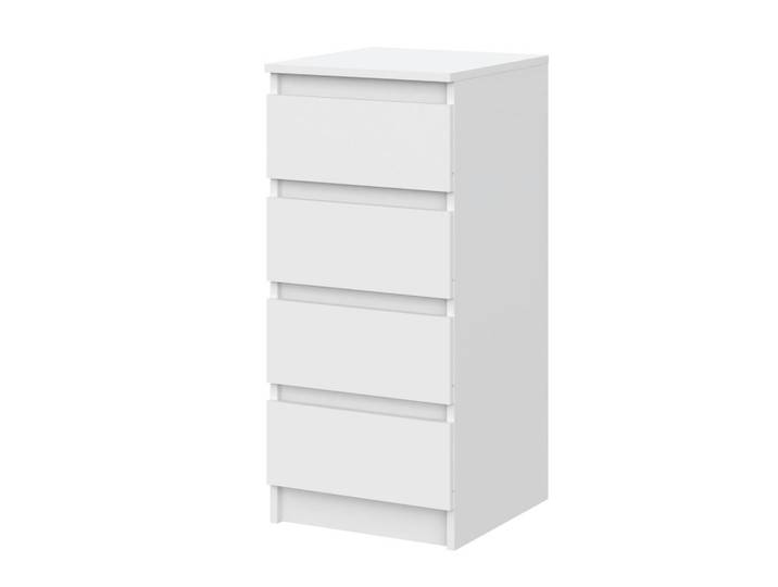 Komodee Sideboard Sola Kom2-4S Schubladen Weiß, Kunststoff, 40x90x43 cm, Esszimmer, Anrichten