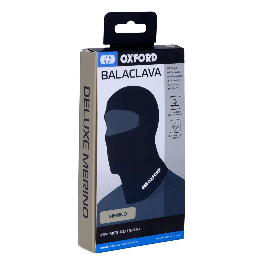 Oxford Deluxe Balaclava Merino Blk (CA030)