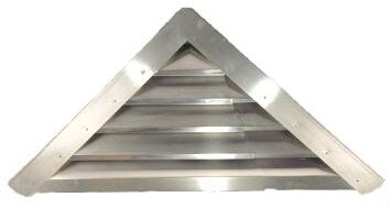 Lomanco A Series Vari Pitch Adjustable Gable Louver A50B 20-3/8 Inch Mill Finish