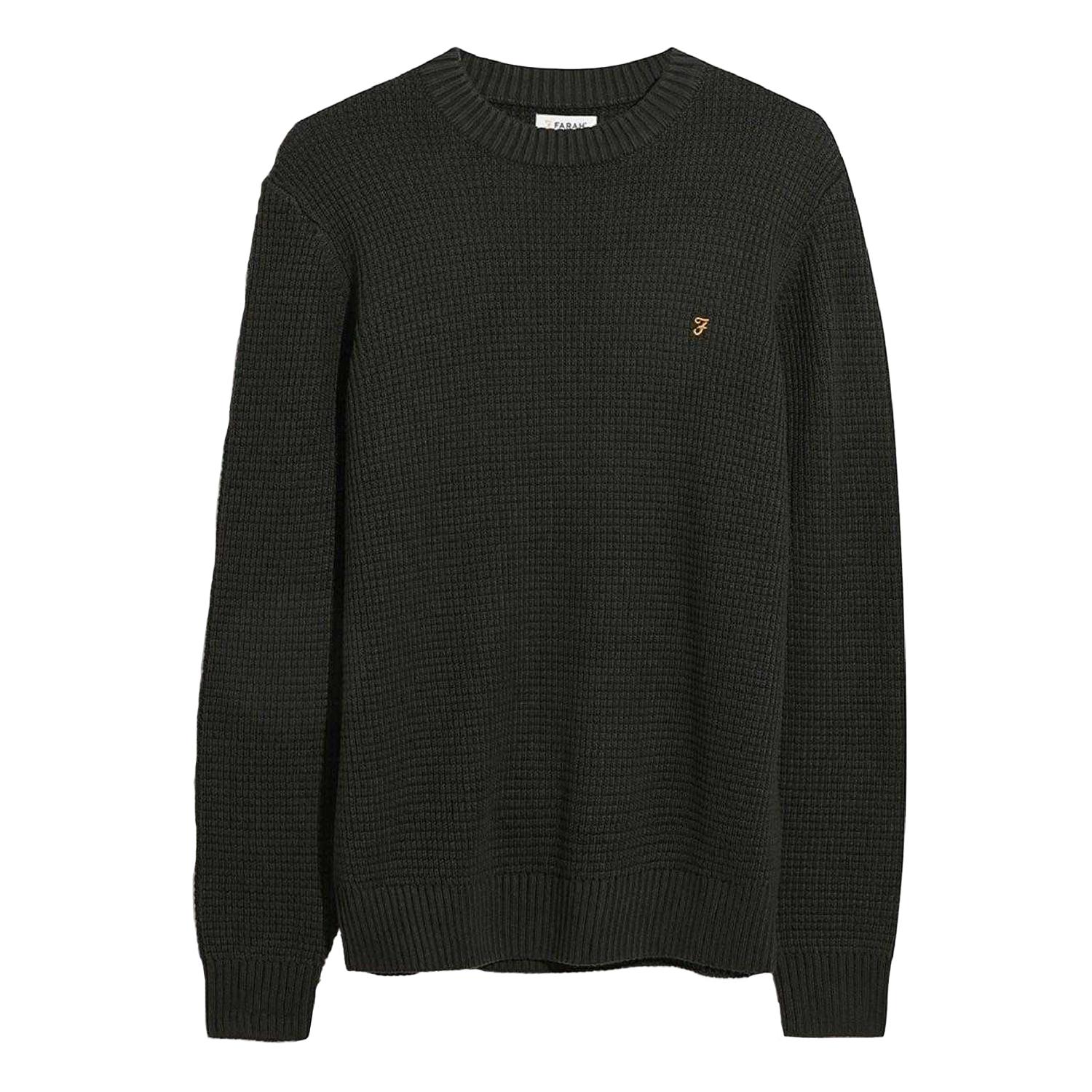 Farah Heren Foraker Crew Neck Sweater (Zwart)