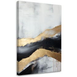 WANDBILD goldene abstraktion