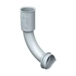 KAISER 1262-20 Betonbau, B2 Rohrkupplung 90° für Ø 20 mm-Rohre 2-teilig, mit Klebefläche und Deckel 126220  - 100 Stück