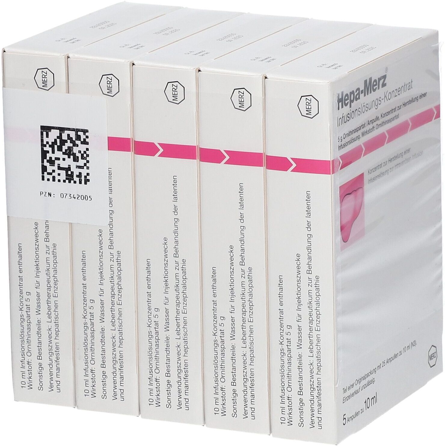 Hepa-Merz Infusionslösungs-Konzentrat Ampullen 25x10 ml Infusionslösungskonzentrat