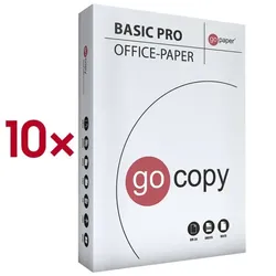 go paper 10x Kopierpapier A4 »GO COPY BASIC PRO« weiß