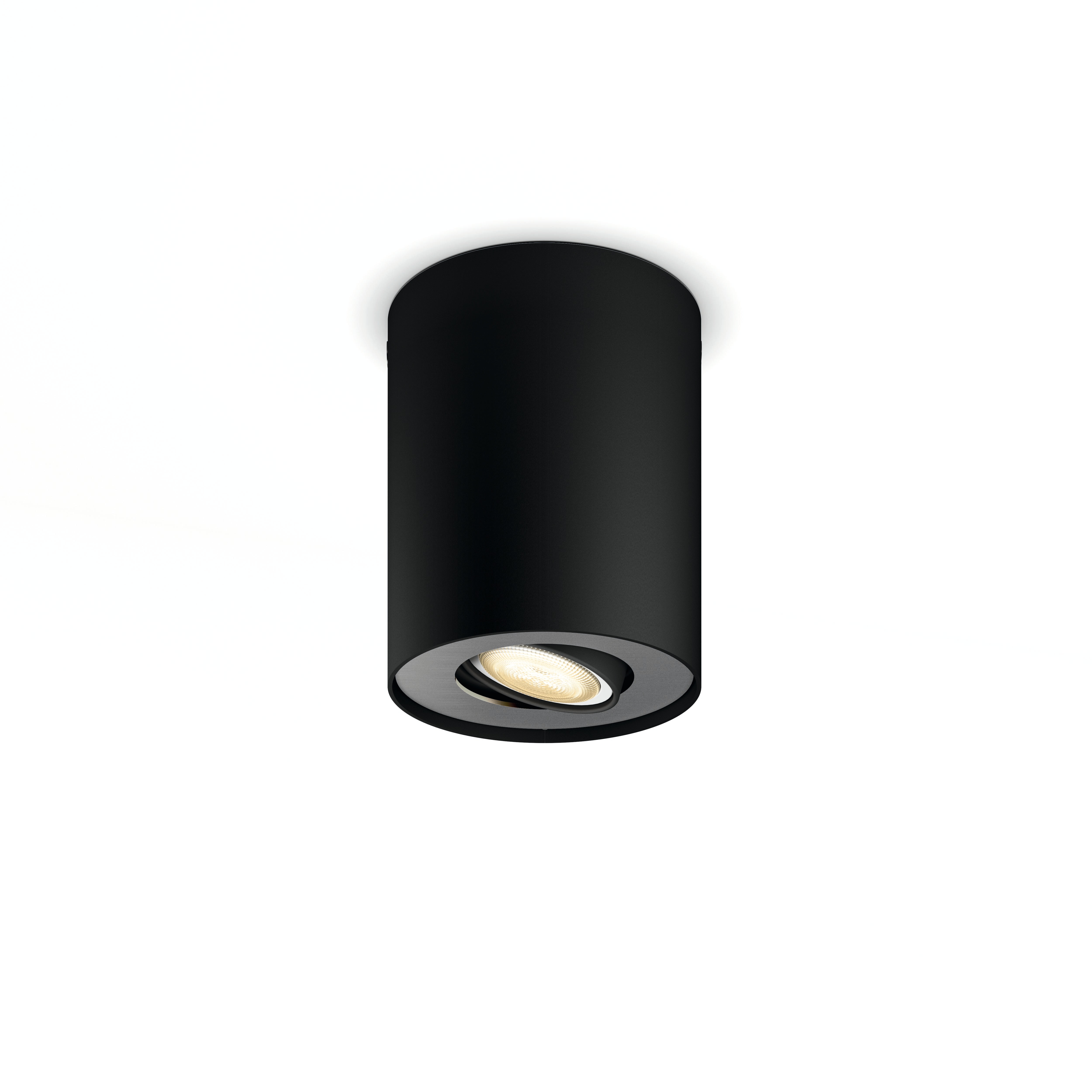Philips Hue White Amb. Pillar Spot 1 flg. schwarz 350lm inkl. Dimmschalter 929003811601