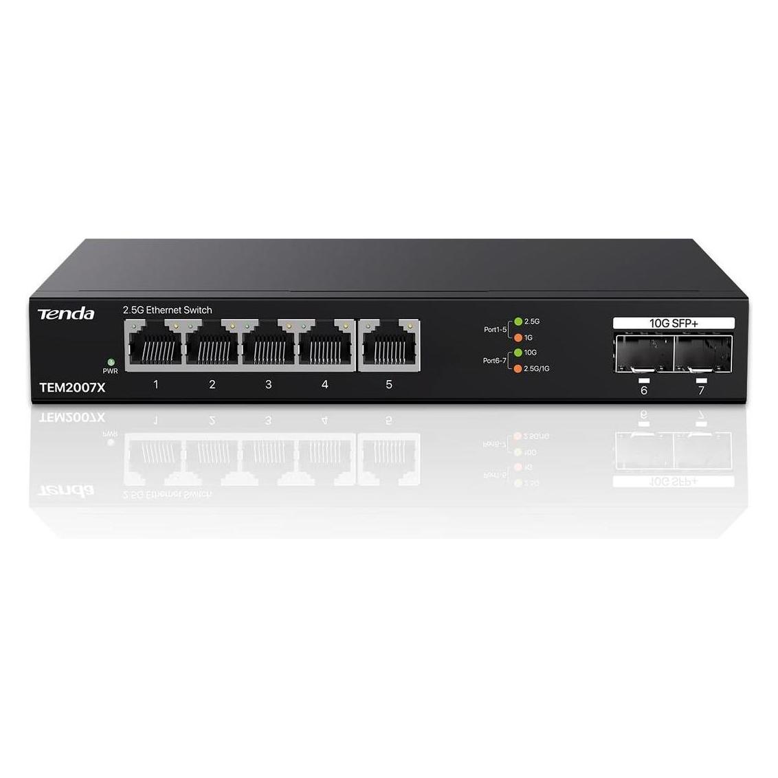Tenda TEM2007X Ethernet Switches 2.5 Gigabit 5 (5 Ports) (TEM2007X)