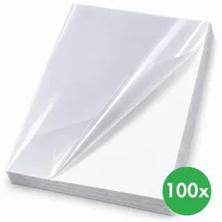 Selbstklebende Laminierfolien, 80 mic, A4, Packung mit 100 Stück