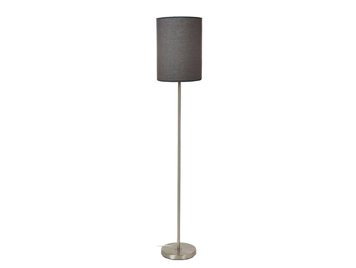 Lampadaire Elden 28 x 132 x 28cm Argenté/Gris/Argenté/Gris Lin E27