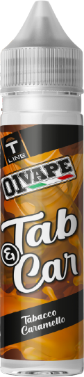 01 Vape Tab & Car Liquido Shot 20ml Tabacco Caramello