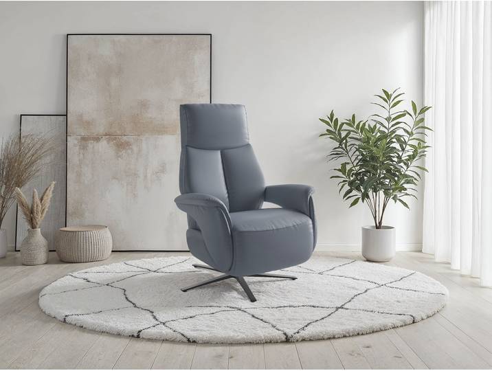 TV-Sessel SIT & MORE TV Lazy , graublau, B:75cm H:115cm T:85cm, Sessel, TV-Sessel, zur Auswahl mit Herz-Waage-Position