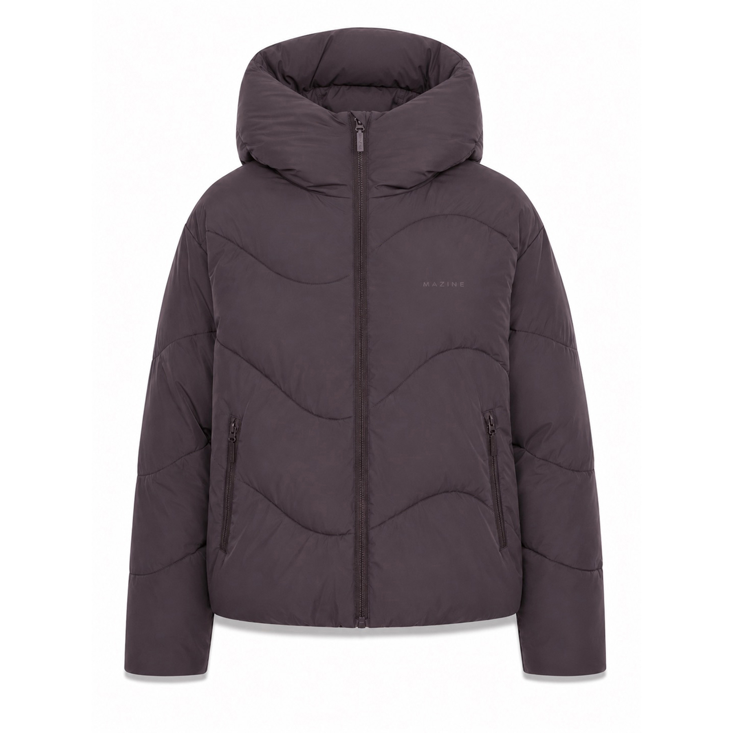 Mazine Waves Quilt Puffer Damen Isolationsjacke grau Größe L Lifestyle Wasserabweisend