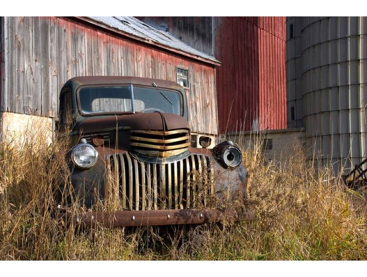 Fototapete PAPERMOON Autowrack , bunt, B:3m L:2,23m, Vlies, Tapeten, Fototapete