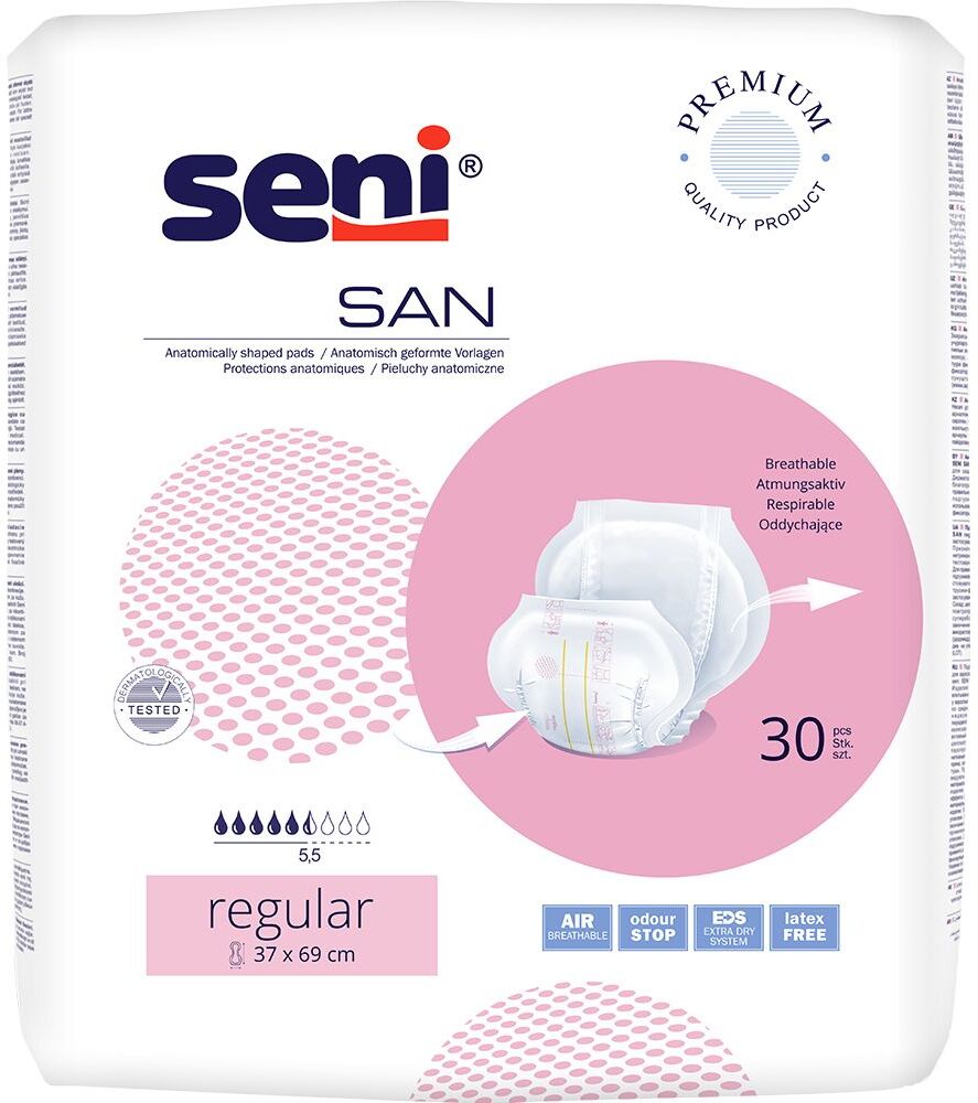 Seni San Inkontinenzvorlage regular 30 St Beutel