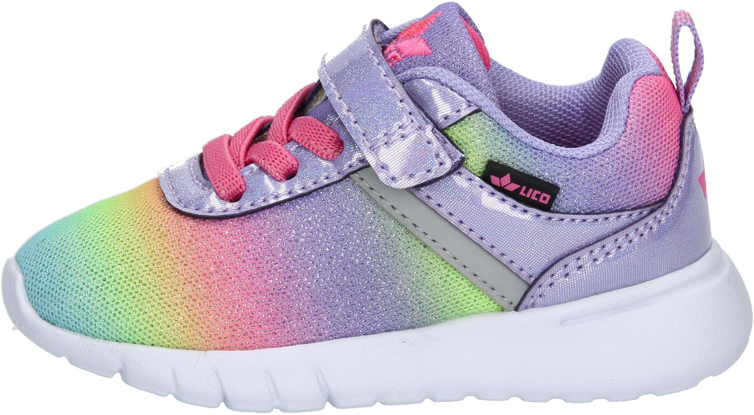 Trainingsschuh LICO "Sportschuh Cakes VS", Jungen, Gr. 27, Textil, lila, Synthetik, Schuhe Trainingsschuh