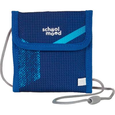 Brustbeutel SCHOOL-MOOD, Kinder, blau (jonas), Polyester, Kleinlederwaren