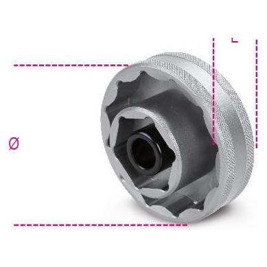 BETA 030750155 3075B Zwölfkant-Steckschlüssel Radnabe 55 mm (55 mm) (58717874)