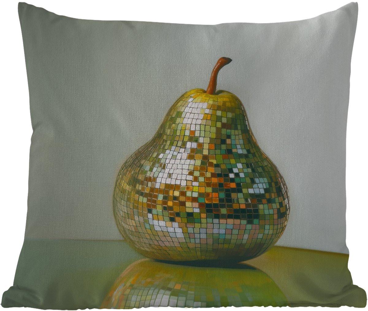 PillowMonkey Weerbestendig Buitenkussen Fruit Disco Art Glitter 50 x 50 cm