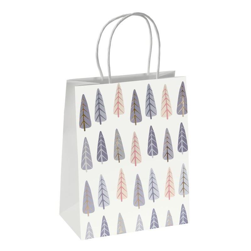 SIGEL 5 Geschenktaschen Pine trees Motiv 18,0 x 23,0 cm