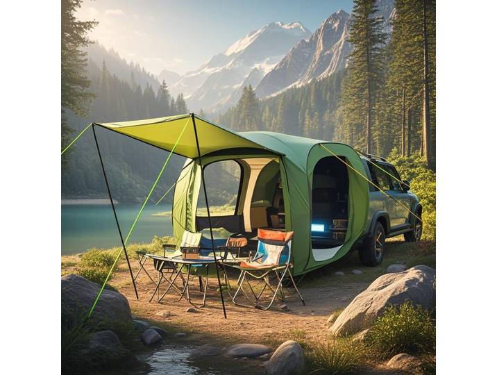 Tente arrière automatique pour voiture, tente de hayon, tente arrière pop-up pour voiture, tentes pour SUV, tentes de camping pour voitures, tente multifonction pour camion