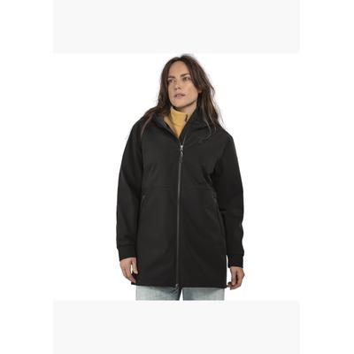 Softshelljacke SCHÖFFEL "Softshell Jk Style Suavio WMS", Damen, Gr. 38, schwarz, Softshell, Obermaterial: 100% Polyester, unifarben, Basic ca. Mitte Oberschenkel, Rippbündchen, Jacken Softshelljacke, mit 2-Wege-Reißverschluss, wasserabweisend und...