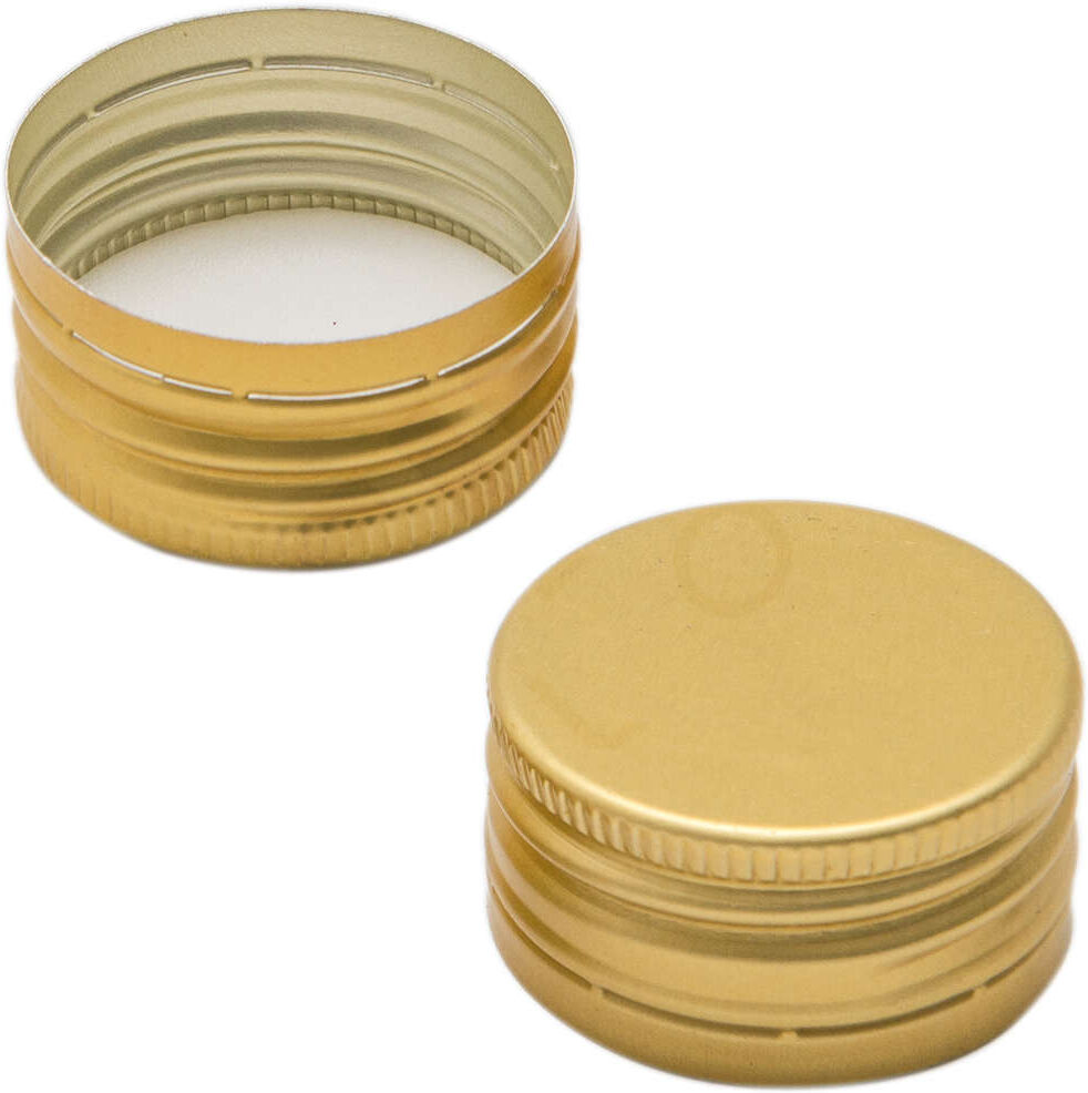 Polsinelli Bouchon à vis pré-fileté doré ⌀31,5 (100 pcs)