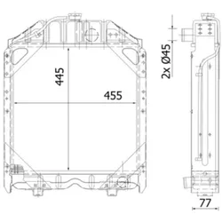 Kühler Motorkühlung MAHLE CR 2280 000S