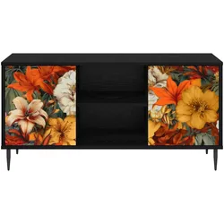 vidaXL, TV Möbel, Mackenried (Lilienmuster) (33 x 102 x 51 cm)