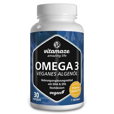 Omega-3 Vegan Algenöl hochdosiert Kapseln 30 St