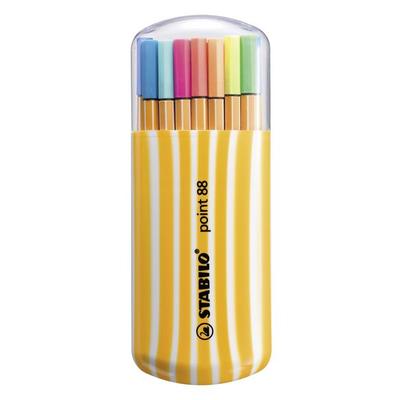 STABILO Fineliner point 88, 20er Zebrui Neon
