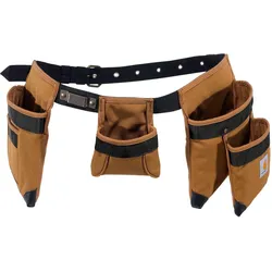Carhartt, Werkzeugkoffer, Werkzeuggürtel mit 7 Taschen, Braun