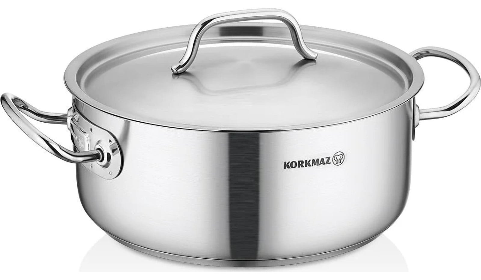 Korkmaz Proline Gastro roestvrijstalen pan, 10 liter