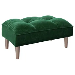 Hocker Scarlett Grün Samt