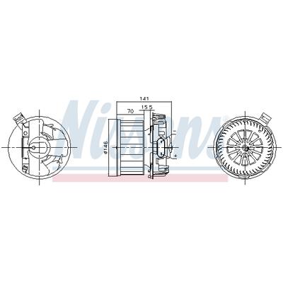 NISSENS Innenraumgebläse 87619 für RENAULT