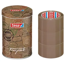 tesa 3x tesa Packband »4195« inkl. Dose braun