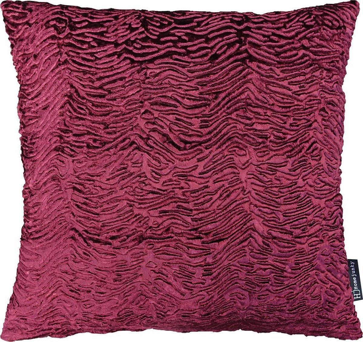 Sierkussen Astrakan Kunstbont Bordeaux 45 x 45 cm van Home Junky