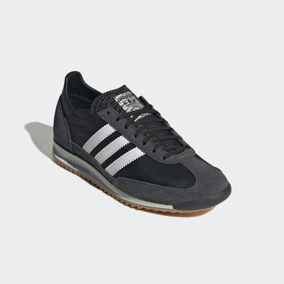 Sneaker ADIDAS ORIGINALS "SL 72 OG", Damen, Gr. 38,5, core schwarz, ftwr weiß, carbon, Leder, Textil, Schuhe Sneaker