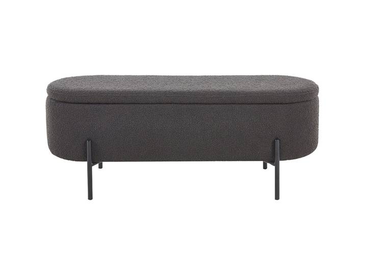Bank Lily anthrazit Metall/Polyester B 110 H 44 cm