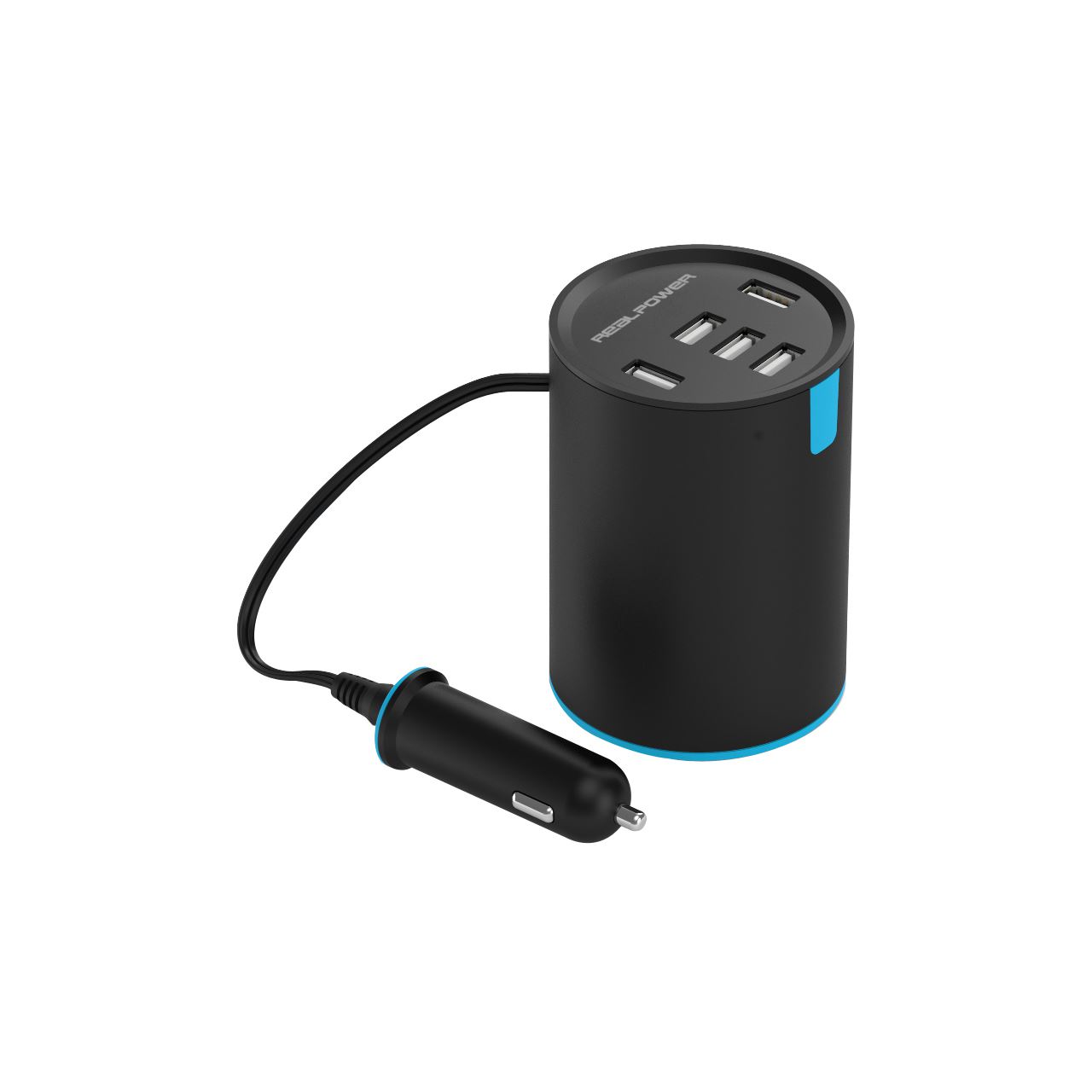RealPower 5-port USB Car Charger Säule