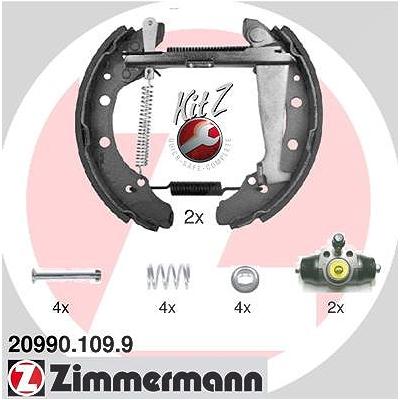 Zimmermann Bremsbackensatz [Hersteller-Nr. 20990.109.9] für Skoda, VW, Audi