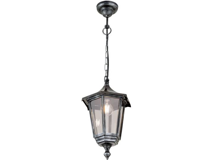Aussenlampe Hermine schwarz/silber Siluminguss E27