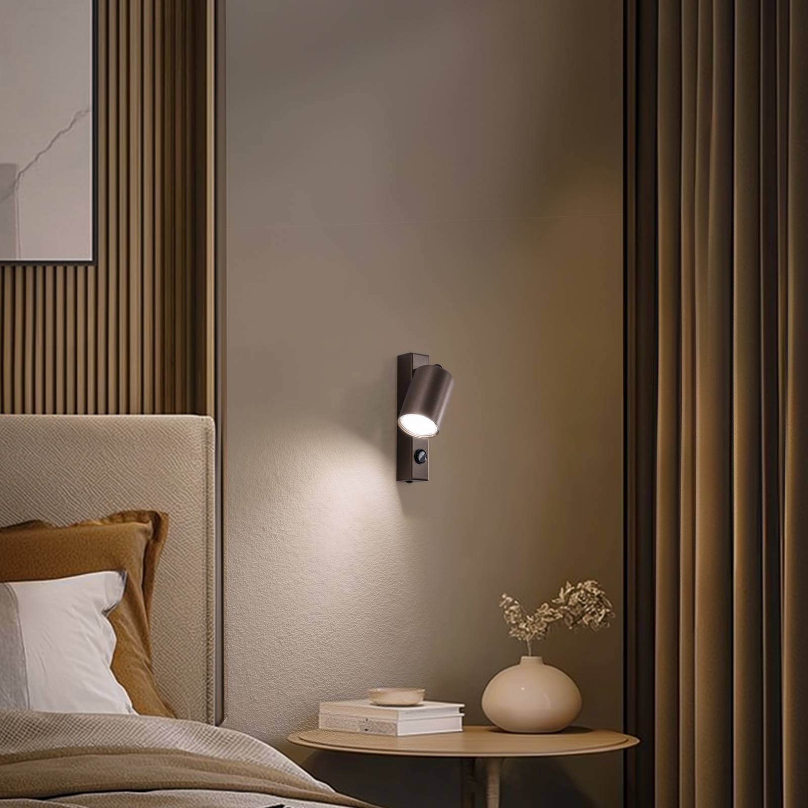 Wandspot Top, justierbar, Schalter, braun, einflammig Top TK Lighting, braun / rost, für Wohn- / Esszimmer, Metall, Modern, Strahler