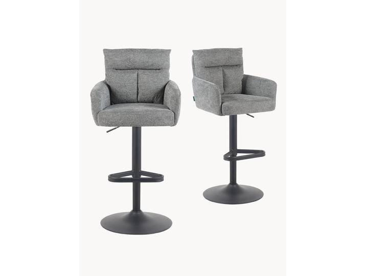 Barhocker Leo 2er-Set - Kunstleder oder Webstoff