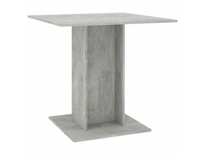 KGHERMDF Esstisch Betongrau 80x80x75 cm Holzwerkstoff Stabiler Sockel, Pflegeleicht, Feuchtes Tuch, Quadratisch, Für Esszimmer