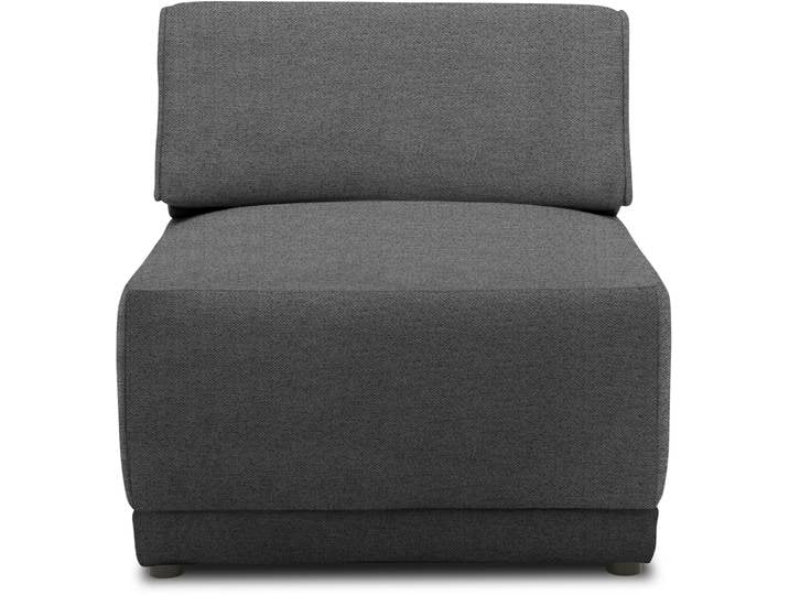Sofaelement DOMO COLLECTION 800007 , grau, B:78cm H:77cm T:100cm, 100% Polyester, Polsterelemente, Sofaelement, Rückenkissen aufstellbar, unendlich erweiterbar