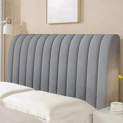 Uplift Treasures Luxury Velvet All Inclusive Headboard Cover dark Grey 62.99 27.56 9.84 In