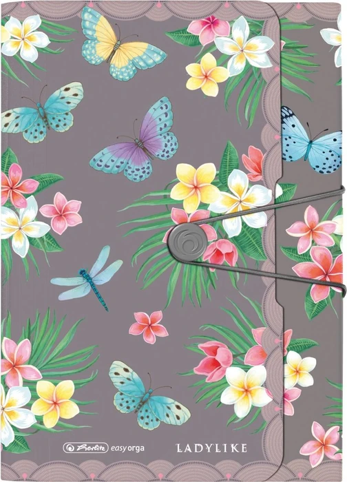 Herlitz Fächermappe PP 12F Ladylike Butrfl.