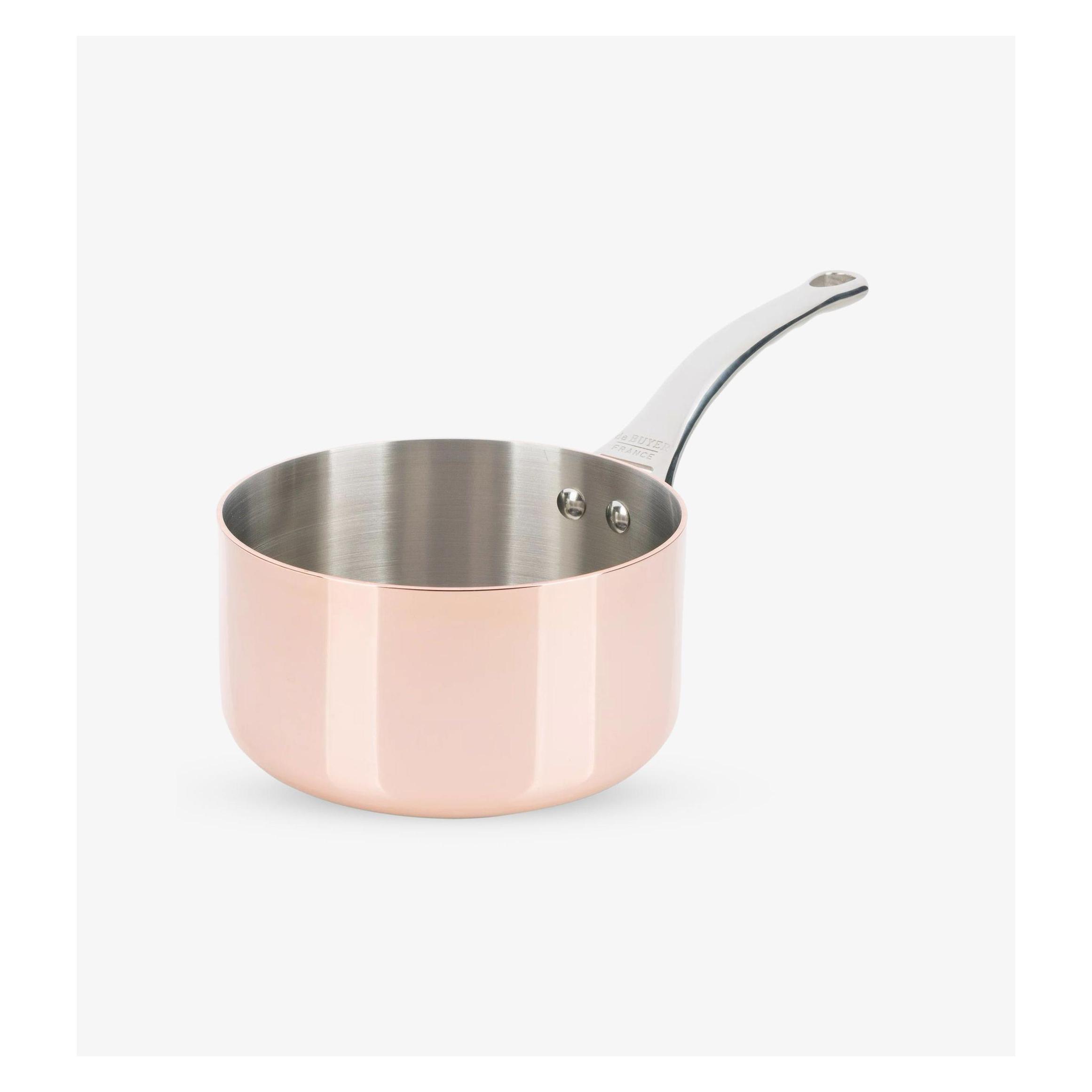 de Buyer Stielkasserolle (Kochtopf, Kupfer, 24 x 12.40 cm) (6206.24)