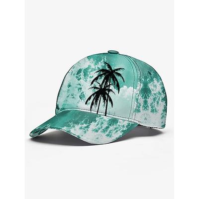 Baseballkappe mit tropischer Palme – sommerlich inspiriertes Design, verstellbare Passform, bequem und leicht, ideal für Männer und Frauen, perfekt für Strandtage und Outdoor-Aktivitäten