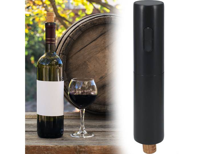 Elektrischer Weinöffner, schwarz