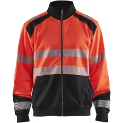 Blakläder,  Sweatshirt mit Reissverschluss, hohe Sichtbarkeit (XXL)
